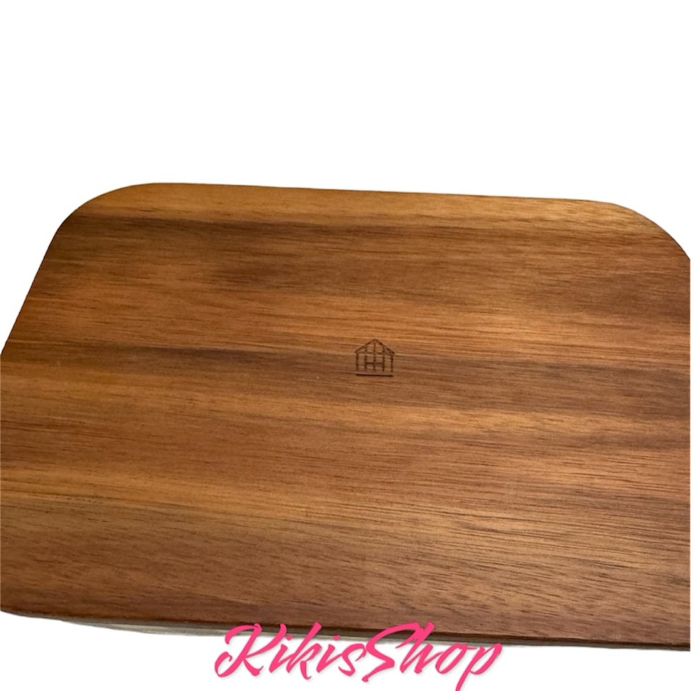 Hearth & Hand Magnolia Gingham Bamboo-Melamine Bento Box Wood Lid Blue/Cream - Picture 6 of 7